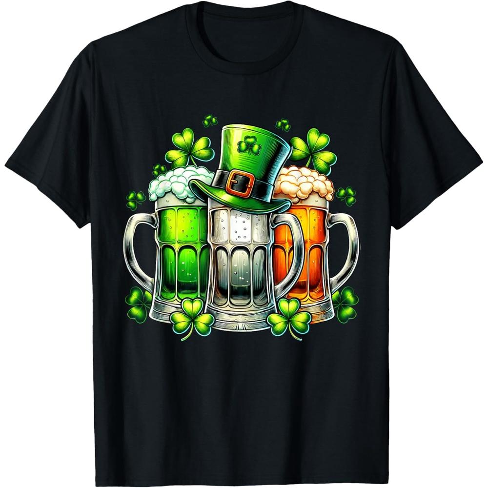 Funny Irish Ireland St Patrick's Day Drinking Party Tee Cotton Men T Shirt