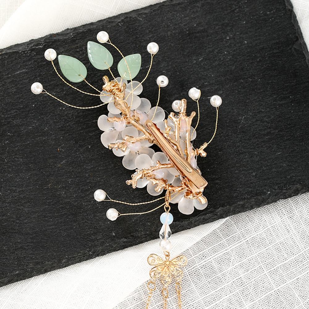 Для женщин старинные старинные ханьфу цветы головные уборы ручной работы палочки для волос длинные кисточки шпильки