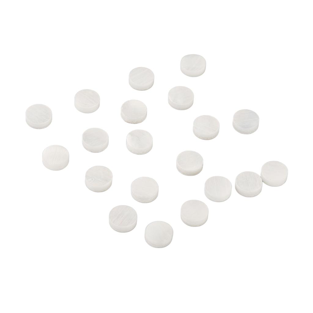 20Pcs Guitar Position Marker Inlay Fingerboard Dots Fret Board Marking Dot White for Instrument