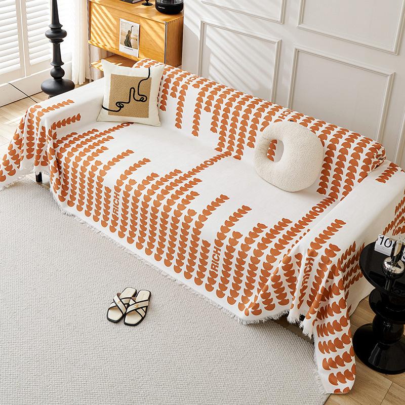 Полотенце для дивана из синели Love Stripe, универсальное для всех сезонов, цельное полотенце для дивана, одеяло для дома, гостиной, тканевое полотенце