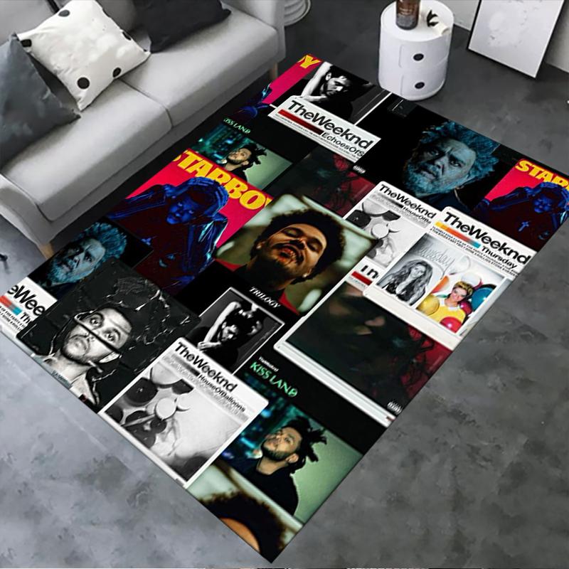 Ковер The Weeknd для гостиной, спальни, дома, украшение для дивана, нескользящий коврик для детских игр