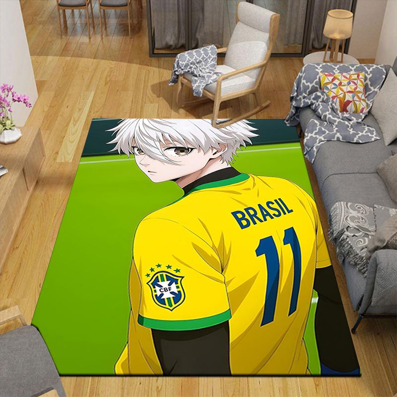 1pc Brazilian Soccer Player Carpet Rug for Bedroom Living Room Decor Sofa Home Game Area Rug Non-slip Floor Mat. DT71501136