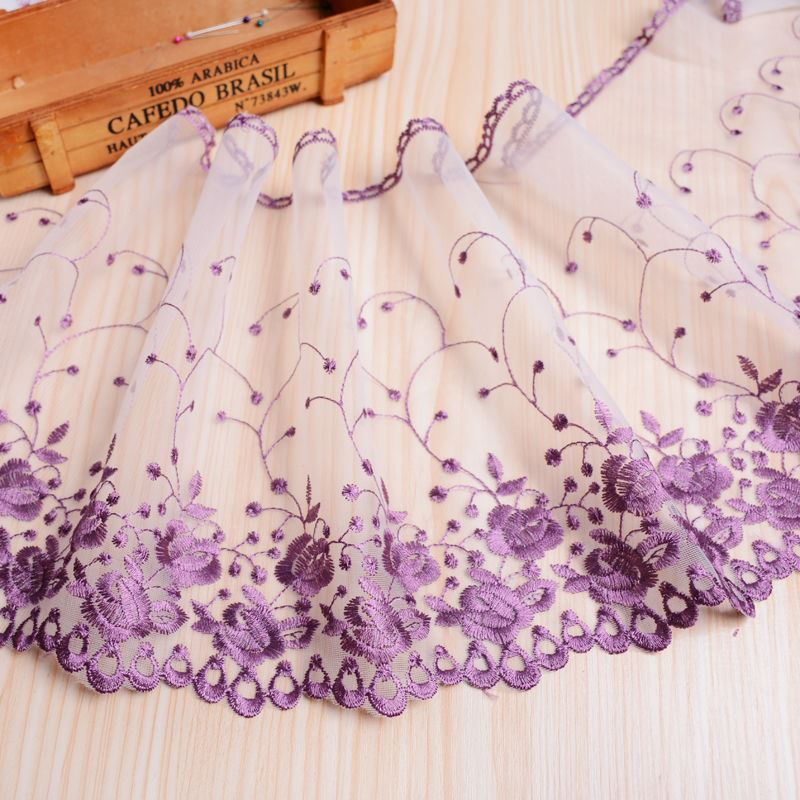 1 м красочная вышивка кружево DIY женское свадебное платье одежда ткань колыбель домашний текстиль отделка дивана шириной 25 см