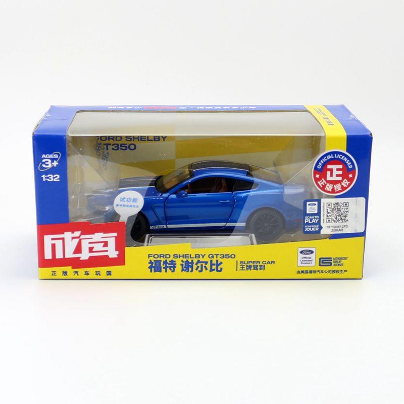1/32 High Simulation Supercar Ford Mustang Shelby GT350 Модель автомобиля из сплава, игрушечная машинка для детей с 4 открытыми дверями, детские подарки