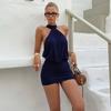 2026 European and American style women's clothing summer new sleeveless neck straps sexy backless tight hip dress