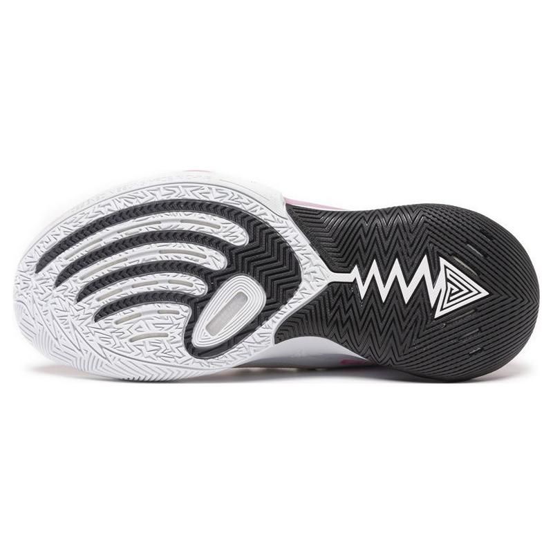 Li-Ning Air Strike 9 Premium Shock Absorption Anti-Slip Wear-Resistant Mid-Top Basketball Shoes Men Sneakers White Pink ABAS073-F