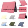 Cream Laptop Case for Apple Macbook Air Pro 13 15 16 Retina M1 Chip 2020 2021 Touch Bar ID Rainbow Hard Protective Shell Cover