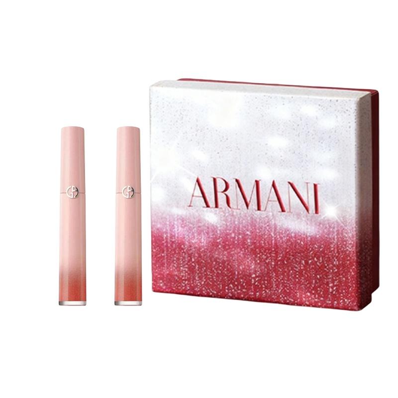 Armani Dream Man Подарочная коробка с блеском для губ 2025 Рождественская лимитированная серия Бархатистый Легко наносится и стойкий #142 Dream Powder 6.5 мл