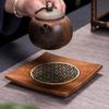 Традиционный поднос для чая из грецкого ореха, чайник, чашка, поднос из массива дерева, коврик, офисные подносы для кофейных чашек, домашние аксессуары для чайной церемонии