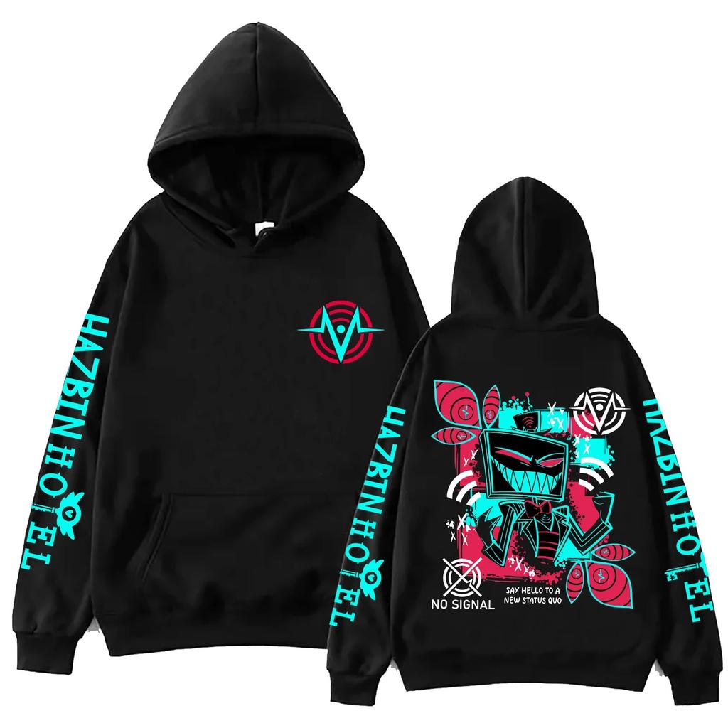 Hazbin Hotel Vox Print Hoodie Man Woman Harajuku Pullover Tops Sweatshirt
