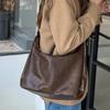 Slouchy Shoulder Bag for Women, Foldable Crossbody Hobo Purse in PU Leather