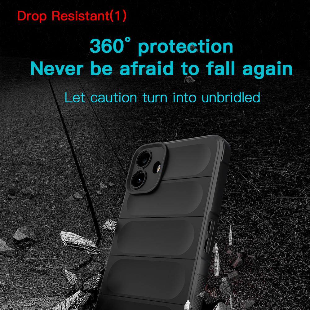 KEYSION Противоударный матовый чехол для Nothing CMF Phone 1 Противоскользящий мягкий силиконовый чехол для телефона Nothing CMF Phone 1