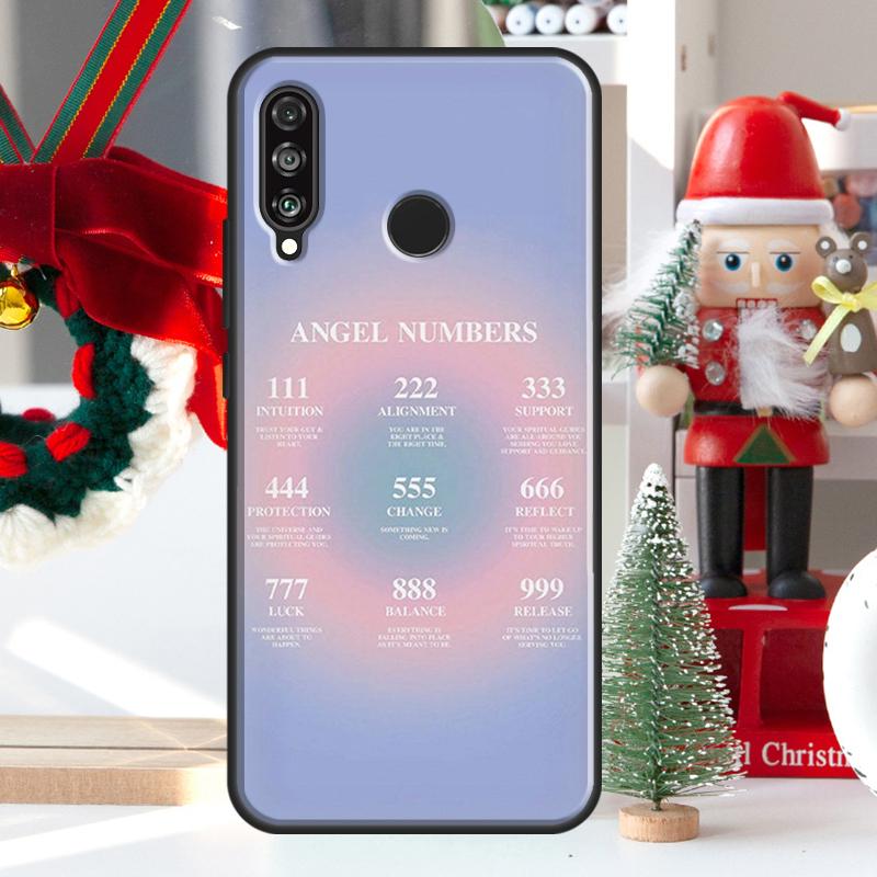 Ангельские числа для чехла Huawei Nova 7i 8i 11i 12i 12s Y73 Y70 Y90 Y60 Y72 Y61 Y91 9 10 SE P30 Pro P40 Lite