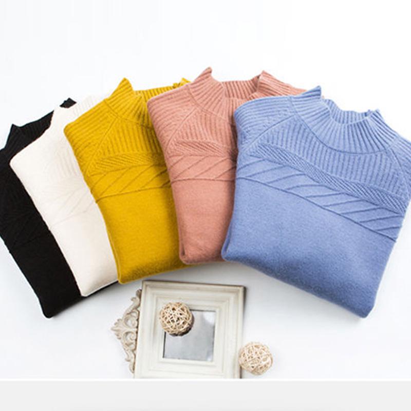 Женский однотонный вязаный свитер, пуловеры, весна-осень, повседневные теплые женские полуголые женские элегантные