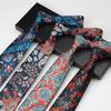 Printed Tie Men'S High-End Pattern National Style Retro Floral Hand Tie Trendy Business Dress 8Cm Hand-Made