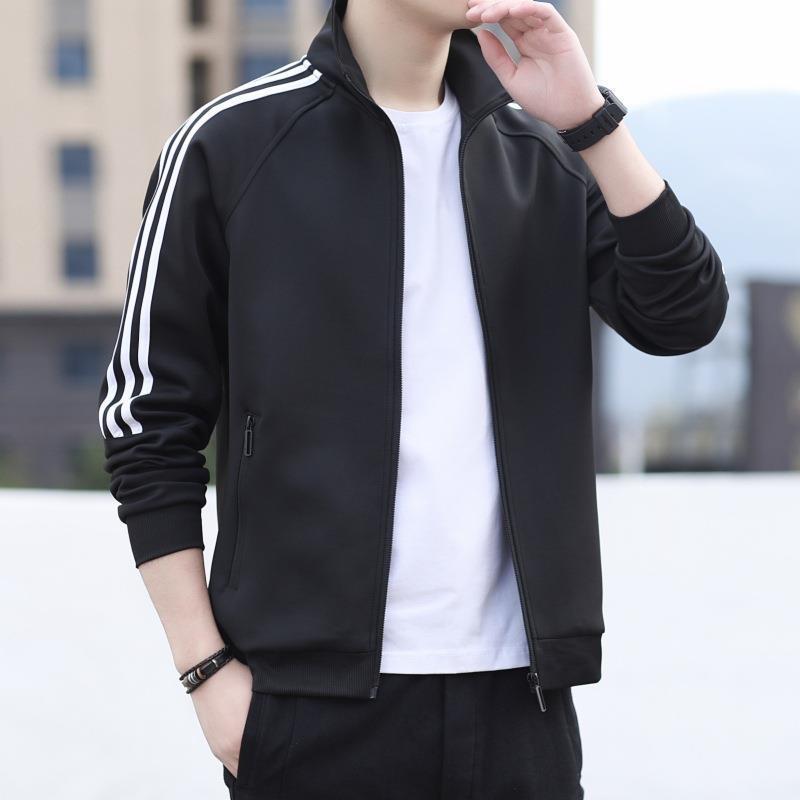 Бейсбольная куртка унисекс с воротником-стойкой 2022 года: Кардиган с тремя перемычками для студентов и повседневной спортивной одежды