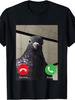 Humorous Pigeon Quirky And Absurd TShirt Suitable For Boys And Girls ShortSleeve Top Unisexs TShirts For Summer
