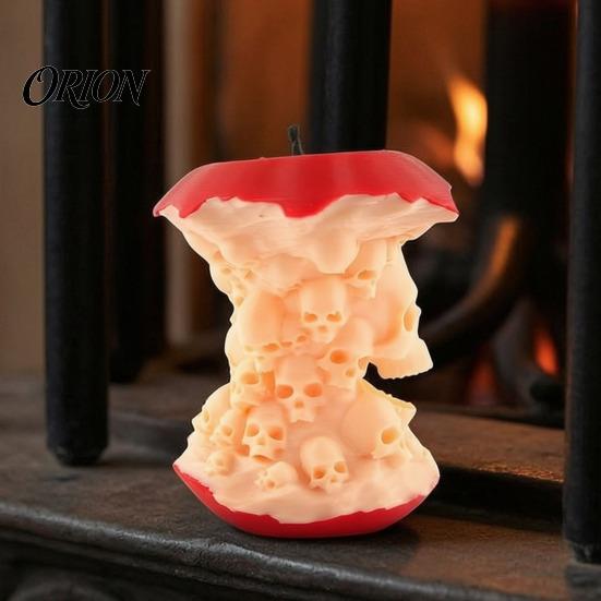 Жуткое украшение комнаты 3D-печатная фигурка яблок и черепа, Скелет Мрачные домашние акценты Скульптура, Хэллоуин Готический настольный декор, Персонализированный праздник