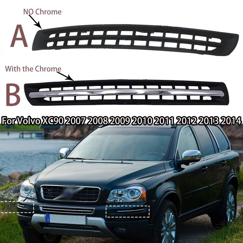 Для Volvo XC90 2007 2008 2009-2014 30678954 30678953 Автоаксессуары Lefr Правый автомобильный передний бампер гриль Накладка вентиляционная хромированная