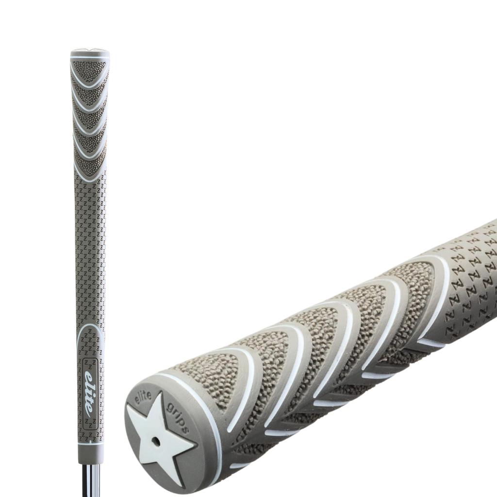 Elitegrips Sting Race Rim Golf Set of Gray Grips, 10, Backlined,
