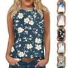 Женские повседневные туники, топы для ношения с леггинсами, летние рубашки без рукавов с принтами, майки, блузки