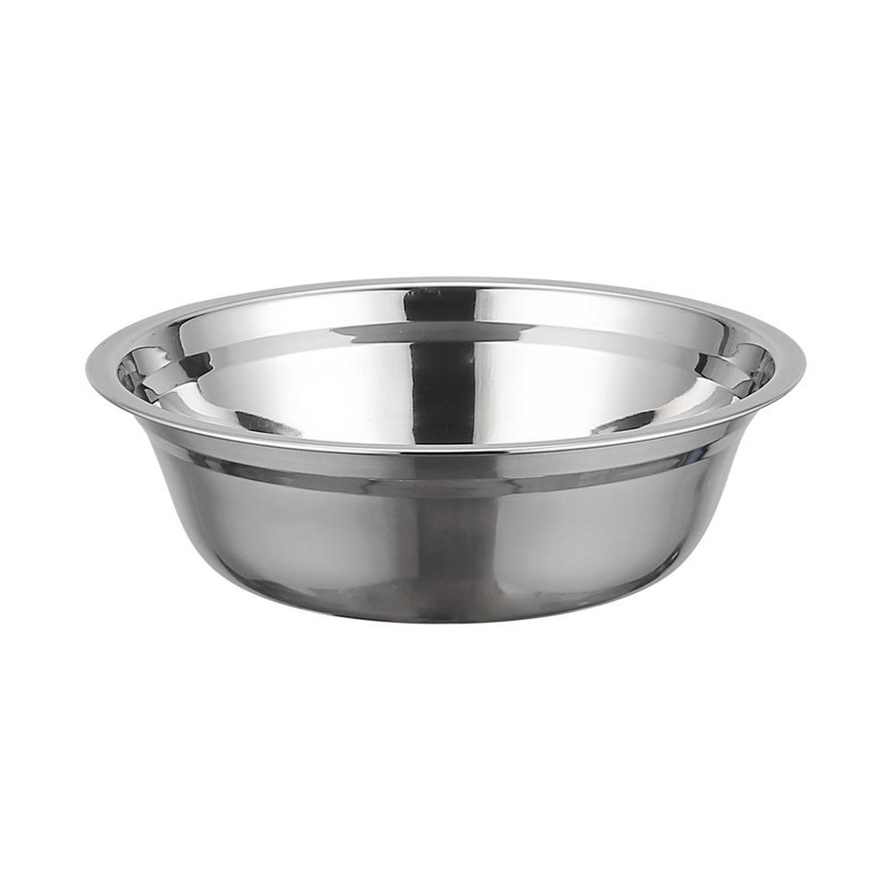 New Round Stainless Steel Bowls Thicken Multiple Sizes Prep Bowls Vegetable Bowl