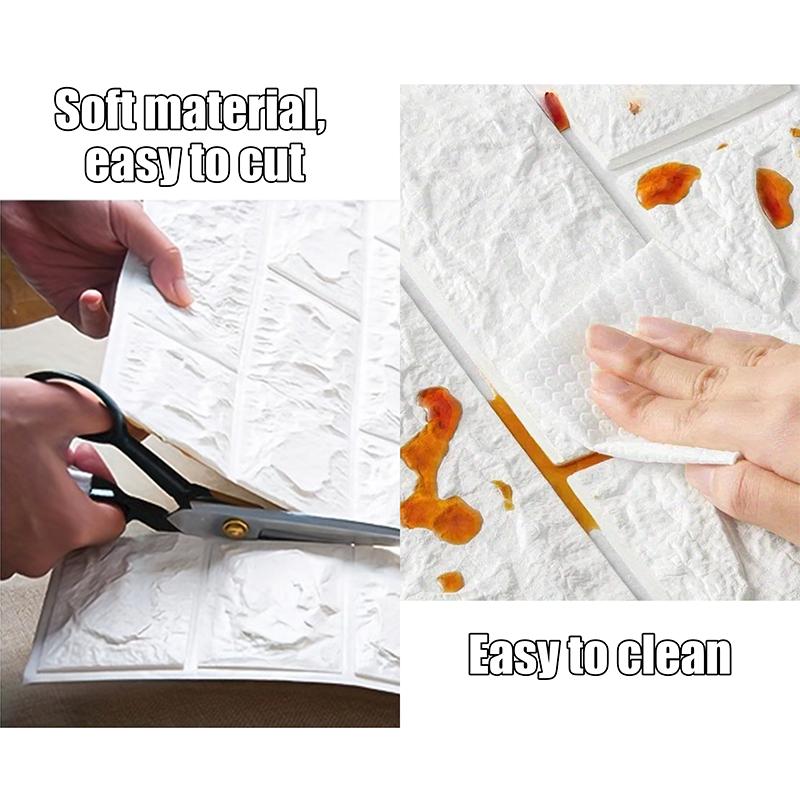 70x100 см Высококачественные Антикварные 3D Стеновые Панели Самоклеящаяся Наклейка на Стену Винтажная Декор Домашнего Интерьера