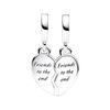 Pandora Split Heart Design Pendant Women pendant Silver 792743C01