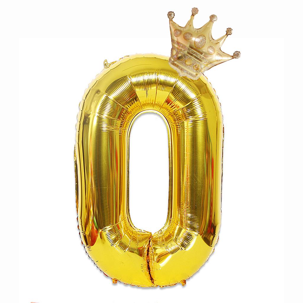 1PC Number+1PC Crown Balloon Birthday Wedding Party Decoration Balloon