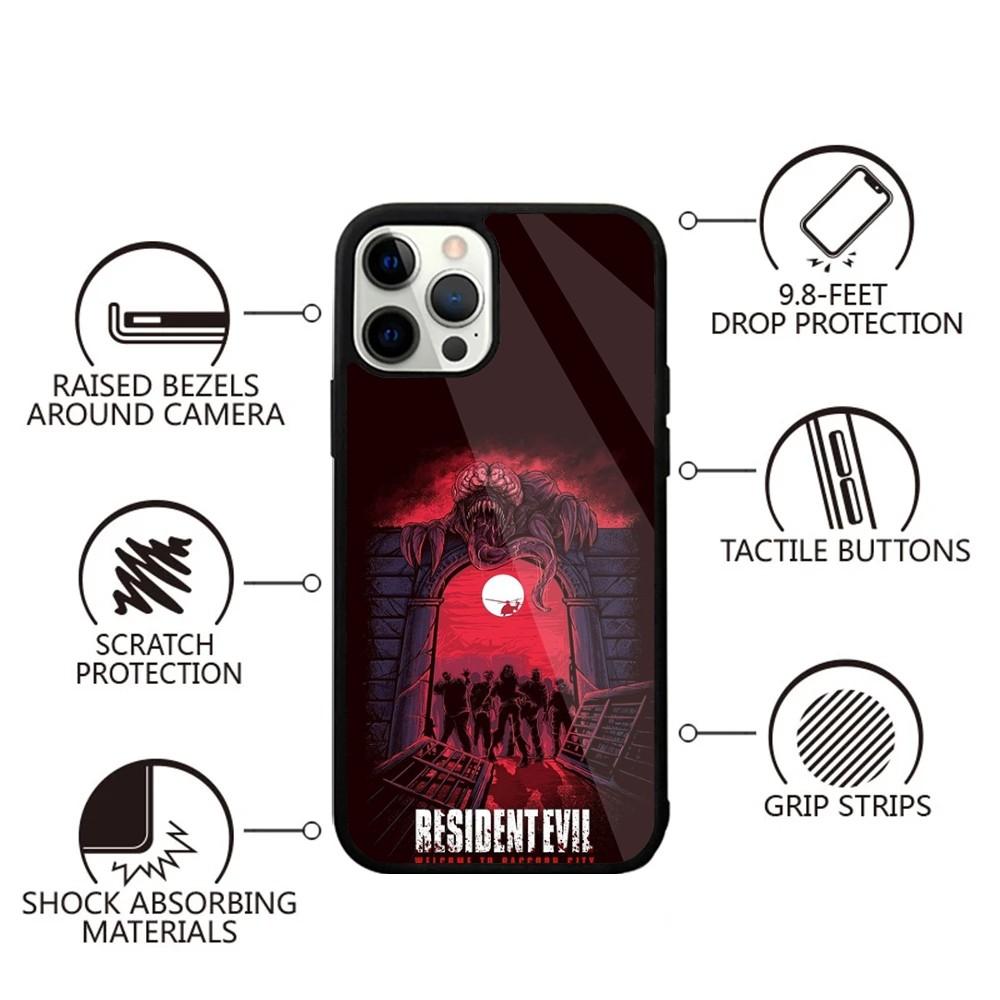 Чехол для телефона Game R-Resident E-Evils для iPhone 15,14,13,12,11,Plus,Pro,Max Mini Magsafe Магнитная беспроводная зарядка