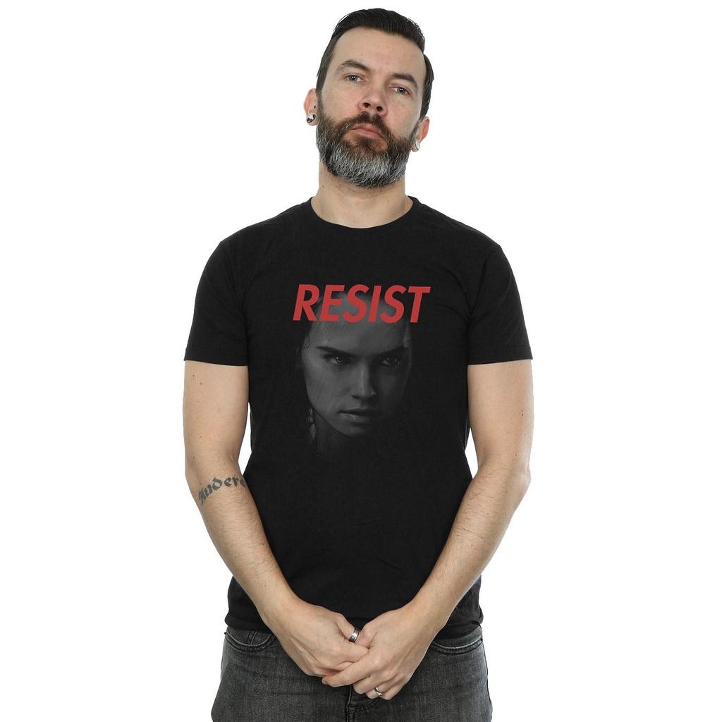 Star Wars Mens The Last Jedi Rey Face T-Shirt