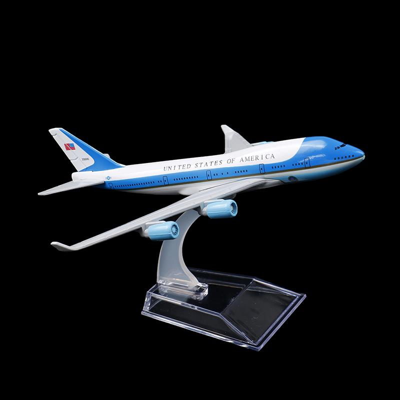 16 см США Air Force One Airplane Model Boeing 747 Diecast Model Collectionl Gift