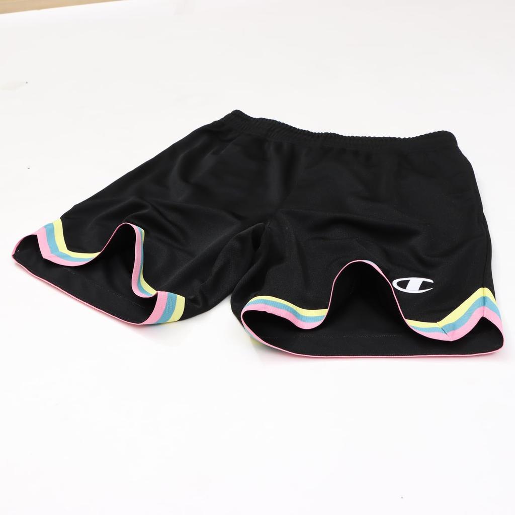Champion Shorts with Embroidered Black Women's Quick-Drying Logo, (CW-CB525)