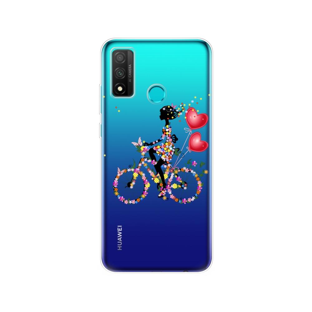 Чехол для Huawei P smart 2020, мягкий силиконовый чехол из ТПУ на заднюю панель телефона PSmart 2020 POT-LX1A, 6,21 дюйма, защитный чехол-бампер, чехол