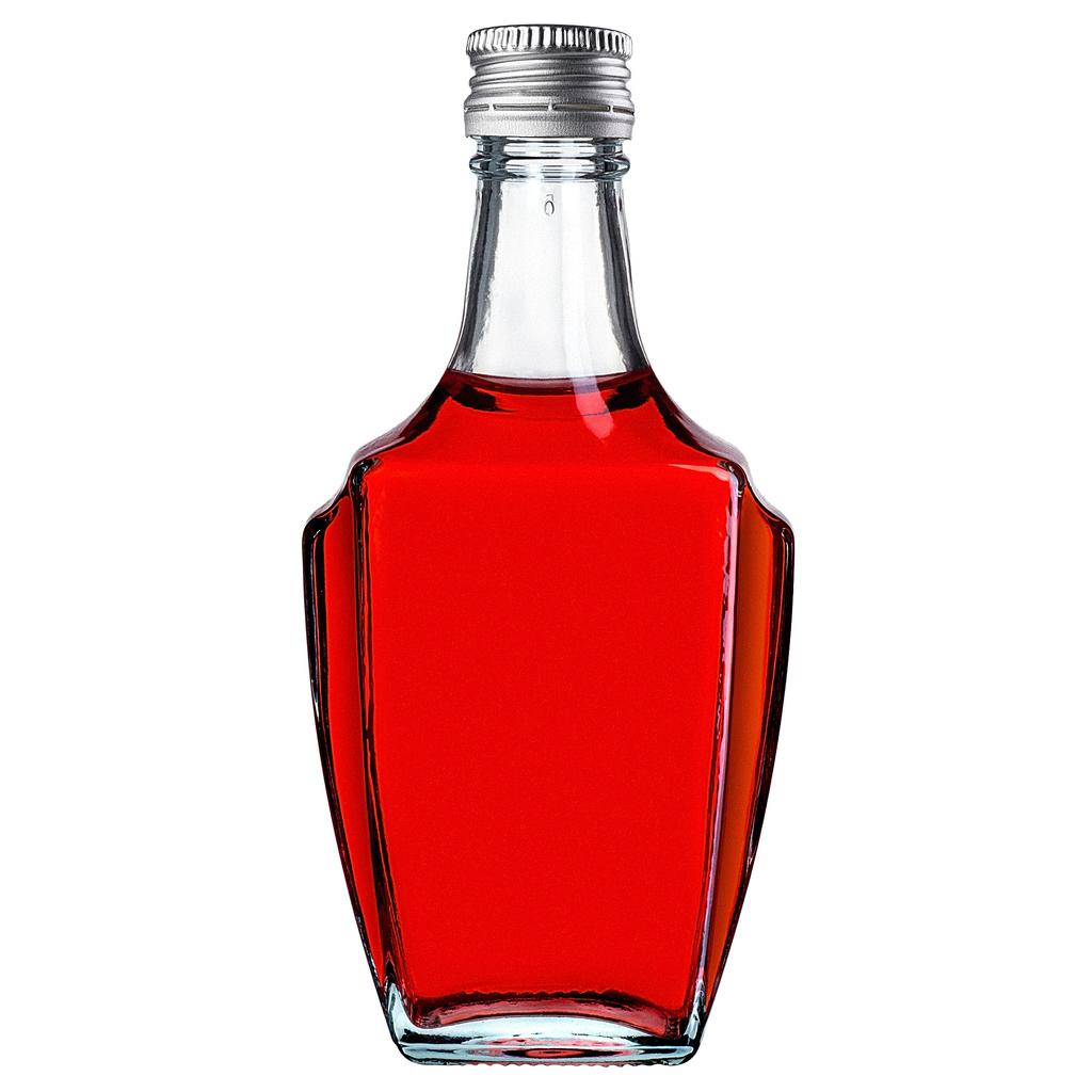 KADAX Szklana Butelka Na Nalewkę 250ml Z Zakrętką 5szt.