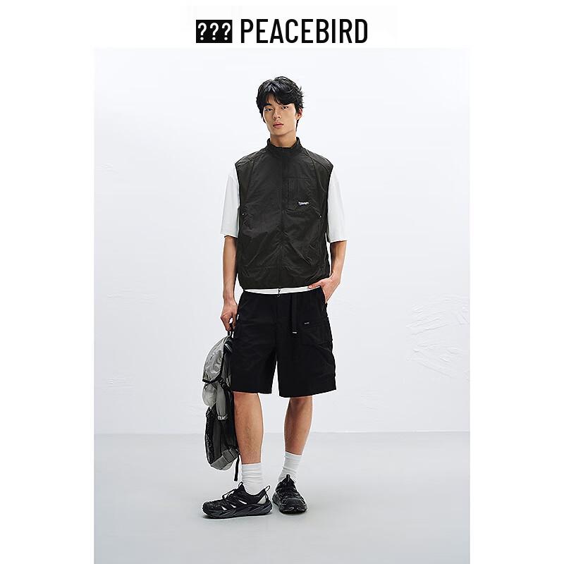 Мужская куртка-жилет PEACEBIRD с воротником-стойкой, для улицы, комбинированная