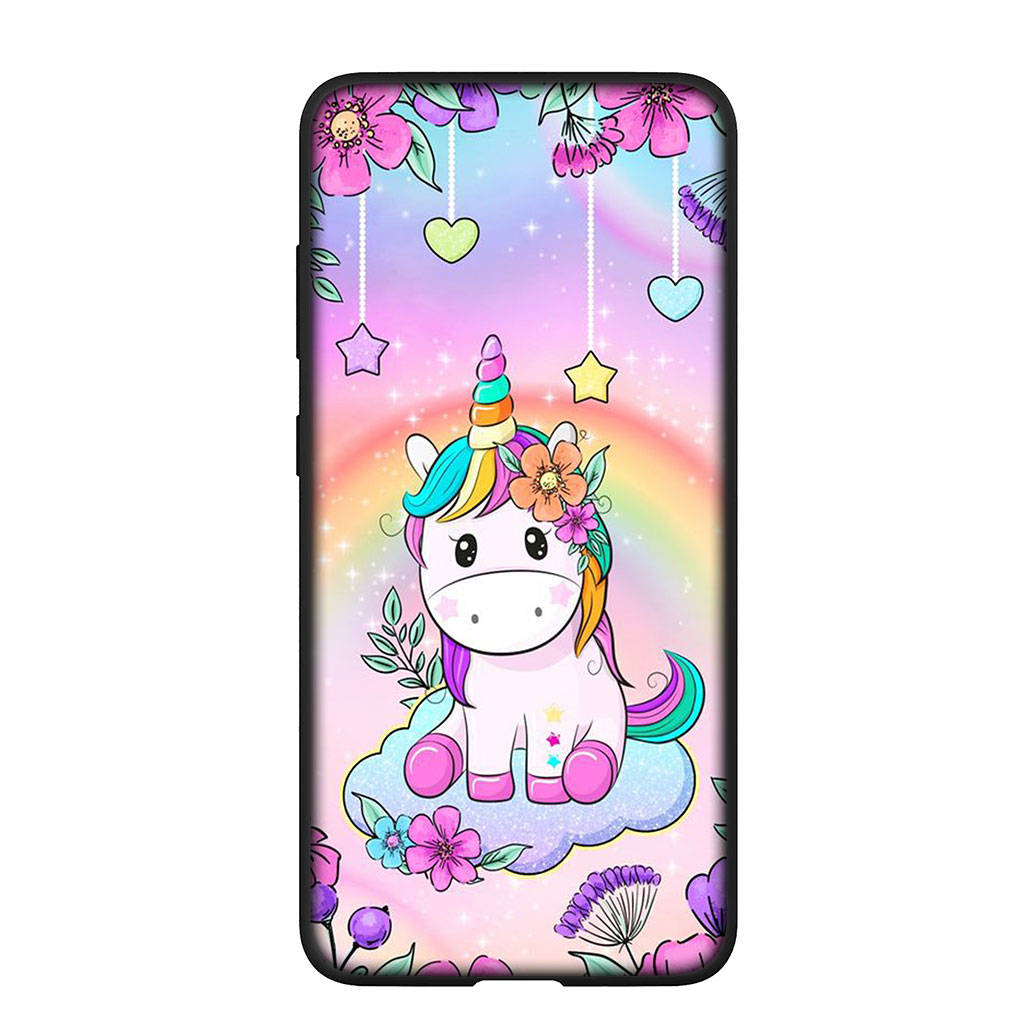 Чехол для телефона для Samsung Galaxy S25 S24 S23 iPhone 16 15 Xiaomi Redmi Note 14 13 12 16E X 11 Pro Max OPPO Moto G85 G54 Huawei Розовый Единорог Лошадь Чехол