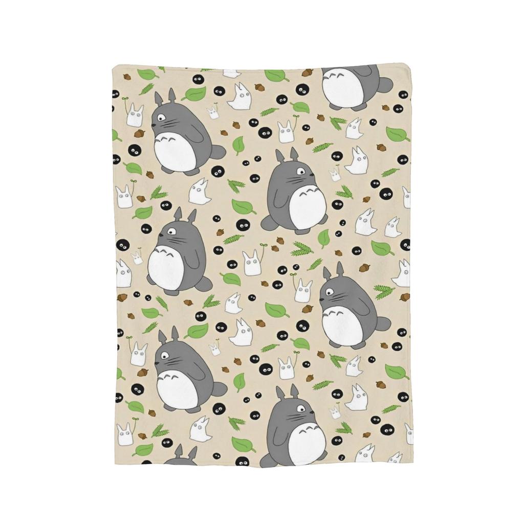 Традиционные вязаные одеяла Некобус Японские Т-Тоторо Кот-автобус Флисовый плед Постельные принадлежности Диван Портативные Мягкие Теплые Покрывала