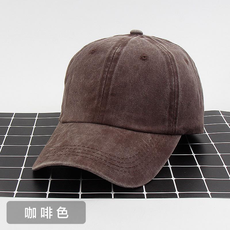 Pure Cotton Versatile Old Washed Baseball Hat Cowboy Cap Street Hipster Autumn and Winter Hat Female Printing