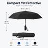 Windproof Automatic Umbrella Open Close Foldable Compact Rain Umbrella Heavy Duty Design for Men Women Outdoor Travel