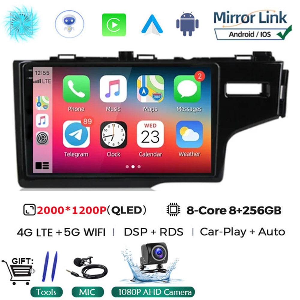 9'' Android 14 автомобильное радио для Honda Fit Jazz 2013 2014 2016 2018 GPS навигация стерео мультимедиа видеоплеер экран головное устройство