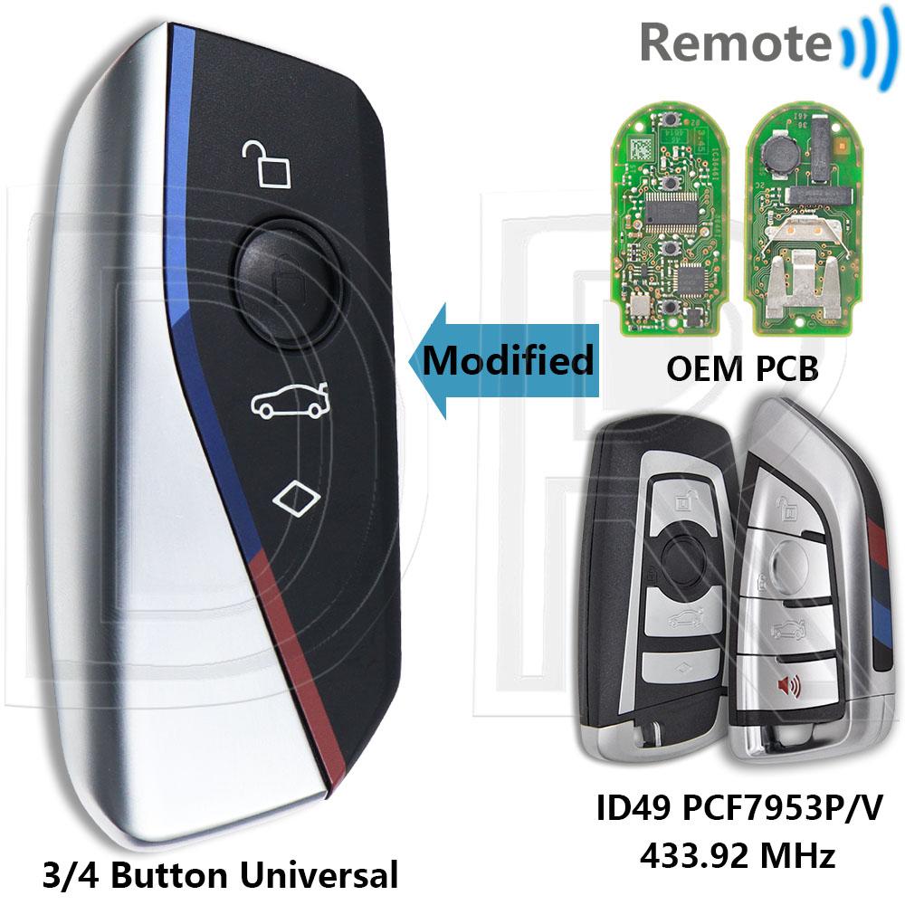 DR CAS4+FEM BDC Upgrade U Style ID49 PCF7945/53 315/433/868MHz Keyless Go Car Remote Key For BMW 1 3 5 6 7 Series F Chassis