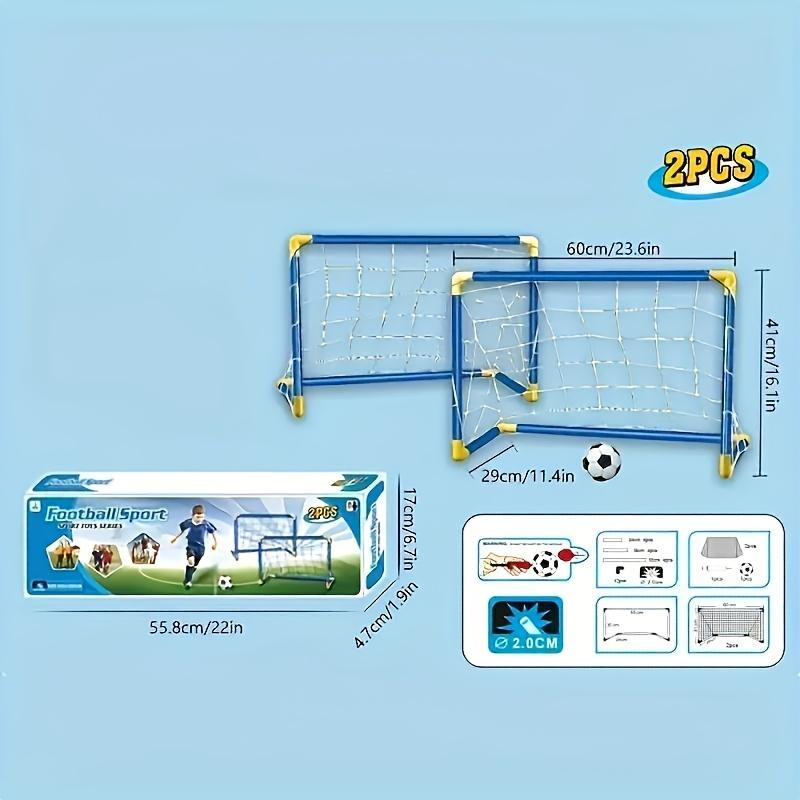 Outdoor and Indoor Plastic Football Goal Set Portable Disassembly DIY Sports Football Frame,Partido De Fútbol Familiar