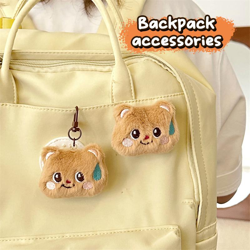 Мультяшный потеющий медведь кукла кулон брошь брелок плюшевые игрушки кулон автомобиль брелки сумка рюкзак украшения аксессуары подарки