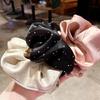Sparkling Ponytail Holder Soft Textured Scrunchies for Stylish Women Girls Elegant Hair Accessories Hair Styling Tools
