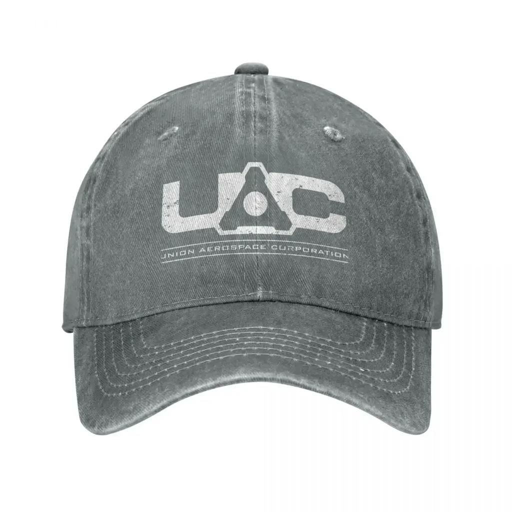 aDoomed UAC Washed Baseball Cap Video Game Fashion Trucker Hat Summer Men Adult Hunting Camping Designer Baseball Caps