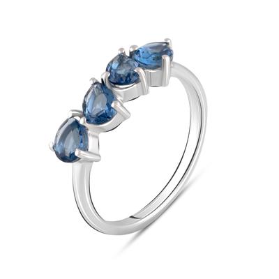 Серебряное кольцо с искуственным танзанитом nano 1.15ct (2100881)