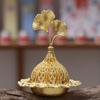 Gold Mini Censer Holder Zinc Zinc Alloy Aromatherapy Burner Creative Metal Incense Burner  Middle East
