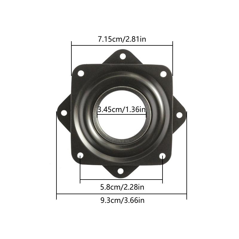 1 шт., мебельный подшипник, поворотный стол, металлические поворотные пластины, поворотное основание, 2/3/4/6 дюймов, подставка для дисплея