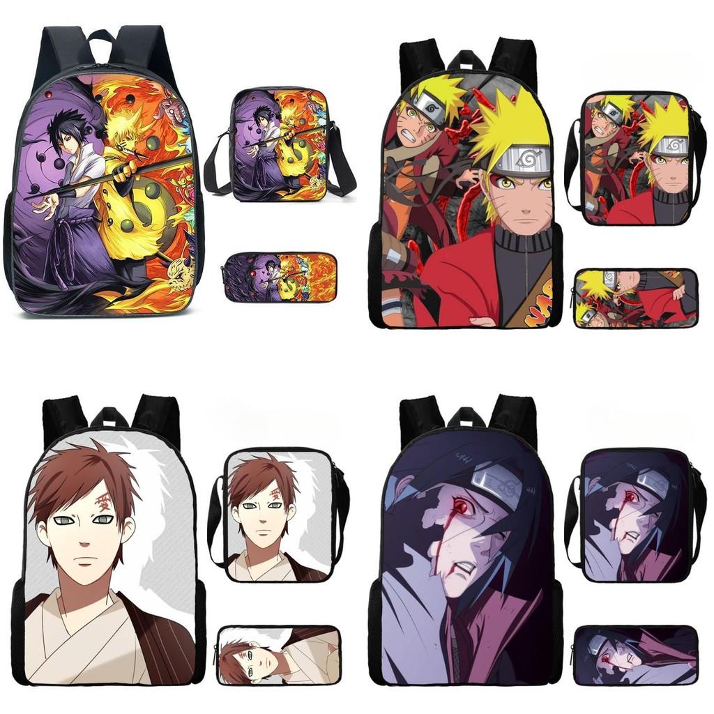 Детский рюкзак Наруто из легкого прочного материала для школы и путешествий